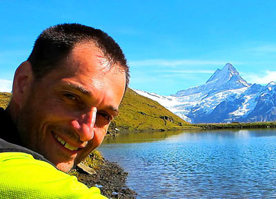 Thomas Planzer in Bernese Mountains in Switzerland